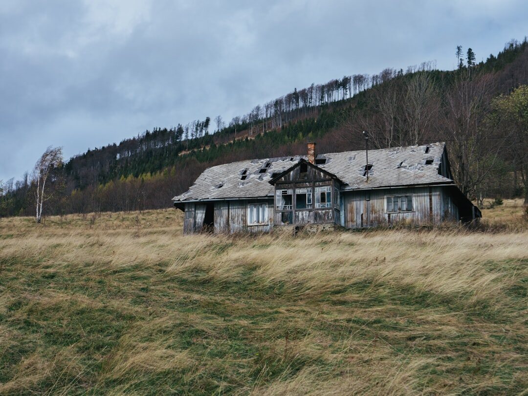 old abandoned house exterior