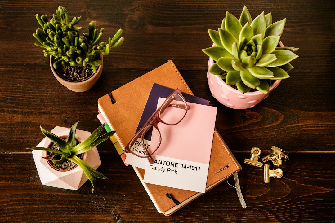 author at desk with notes