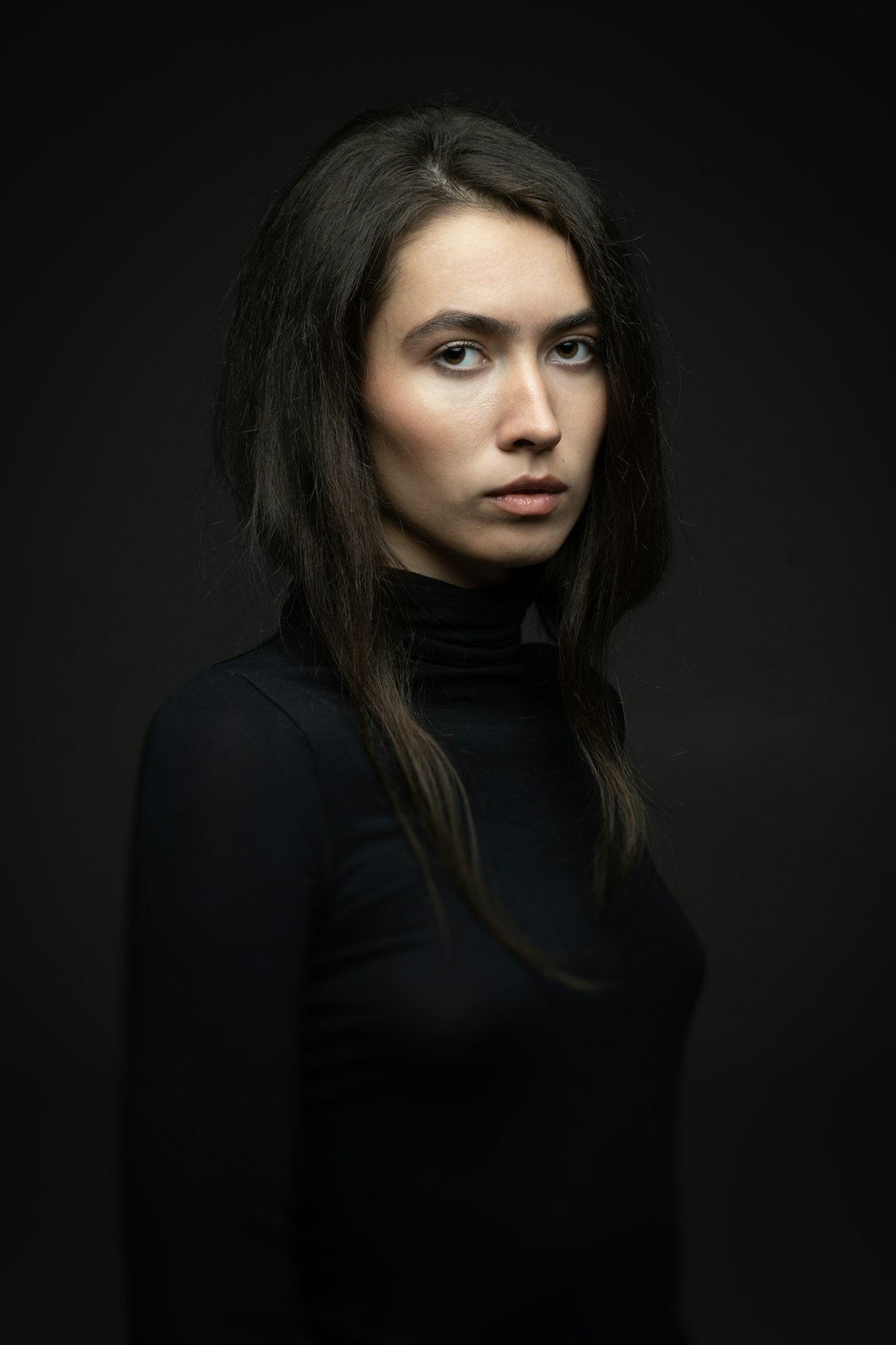 suspenseful character portrait